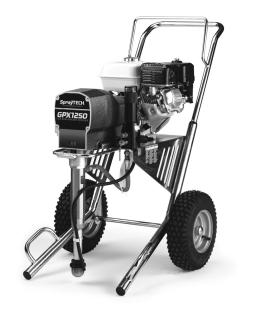 from SprayTECH! GPX1250 Gas Piston Pump The GPX1250 is a production sprayer capable of supporting large tips and multiple guns on big jobs. A powerful 5.