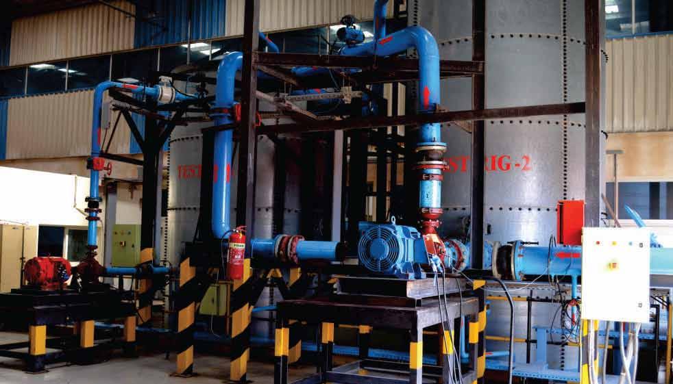 SFFECO FIRE PUMPS FACILITY MANUFACTURING Each pump undergoes required inspection, tests and production control during the assembly process and records are logged for the same, before being delivered