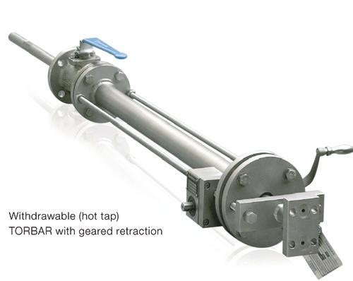 Withdrawable (hot tap) TORBAR with geared retraction Helping to keep track of emissions Designed to meter stack gases, or other gases containing solids, StackMaster is a Torbar-based mass/volume flow