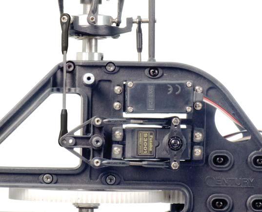 Before beginning this section you should center all servos using the radio. All servo arms must be set with linkages as pictured at 90 degree angles. All servos mount with M2.