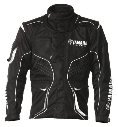 All garments are Yamaha Racing blue, featuring white embroidered logos and pale grey/white detailing.