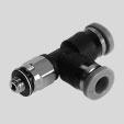 Push-in fittings QSM, mini series Push-in T-fitting QSMTL Orientable Male thread with external hex M thread G thread Tubing O.D. D5 H1 H2 H3 H4 L1 ß Weight/ Metric thread with sealing ring M3 0.