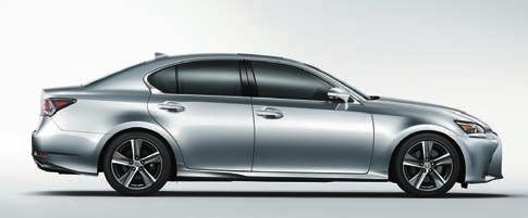 power: 133kW @ 6000rpm Wheelbase: 2850mm Motor: Lexus Hybrid Drive Track: Front - 1575mm; Rear - 1590mm; 1560mm F SPORT Total system output: 164kW Kerb weight: 1735-1820kg GS 300h; 1655-1745kg GS