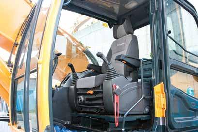 Hyundai's 9S Series provides iproved cab aenities, additional space and a cofortable seat to iniize stress to the operator.