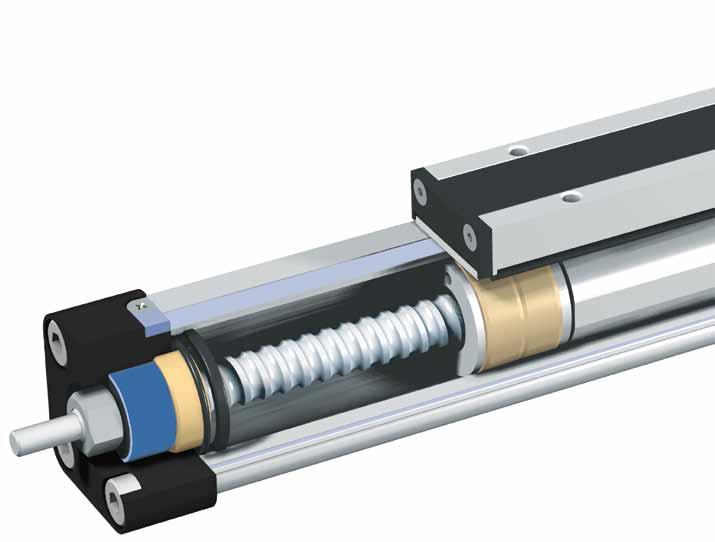Ball Screw Actuator with Internal Plain Bearing Guide for High Accuracy Applications A completely new generation of actuators which can be integrated into any machine layout neatly and simply.