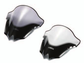 nylon rollers Double Bubble Screen YZF-R6 Screen for improved wind protection Provides improved wind protection Gives your bike the ultimate race look Easy