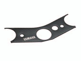 YZF-R6 Protective pad for the handle bar top yoke Gives your bike that extra race look Protects yoke against scratches from your keys 13S-W0708-00-00 Carbon-look