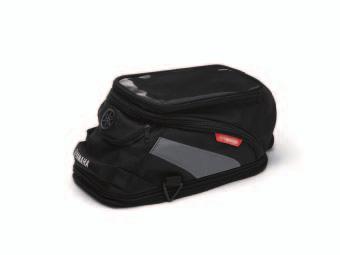 5L) volume Includes map holder Reflective striping, rain cover included YME-W0750-00-00 Most Yamaha sports motorcycles (YZF-R1, YZF-R6, FZ1-series, etc) City Tankbag Tank-mounted bag for