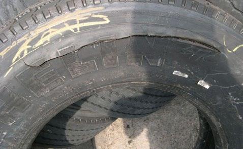 When a tire is underinflated for the load it is carrying, the sidewall flexes too much and it builds up heat.
