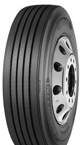 (1) Dual Compound Tread: Delivers more mileage without compromising ultra-fuelefficiency and retreadability. Even Wear: Decoupling groove and directional mini sipes provide even wear.
