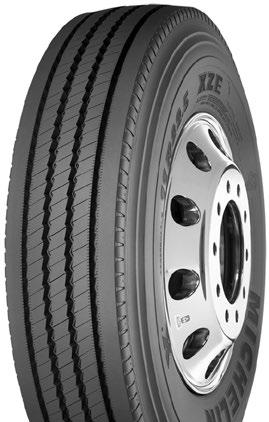 XZE 2 REGIONAL & BUS/RV Exceptional regional, all-position radial with extra-wide, extra-deep tread designed to help deliver our best wear in high scrub applications Enhanced application specific