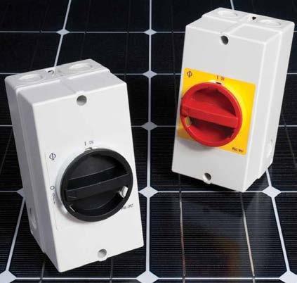 Components of solar systems d) Isolators - - Isolators are important safety feature - Need to be mounted within easy reach - Need to be sized according to max voltage, current and power of all
