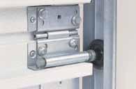 Low-profile hinges provide maximum strength and stability between sections.