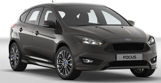 SERIES RANGE ST-Line Additional to Zetec Edition 17" alloy wheels with Rock Metallic finish Body coloured front styling kit with centre aero foil Upper and lower grilles in high gloss black honeycomb