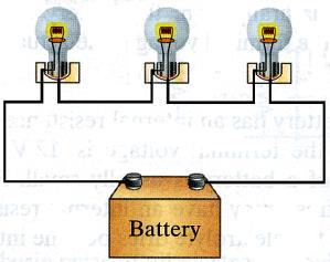 9V c) the power dissipated in the resistor R and the battery s internal resistance r. P 2 2 R I R P (0.183A) (65.0 ) 2.18W 2 2 r I r (0.183A) (0.5 ) 0.