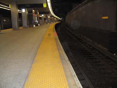 the platform facing