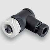 Actuator sensor interface M12 - connector Field wireable connector, M12 angled Female - A coded Screw terminal Description Part-No.