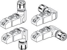 Actuator sensor interface RJ45 connector Industrial connector RJ45, angled solid metal housing, quick-connect technology AWG 27 22 Cat 6 A Description Part-No.
