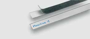 Labelling system Marker strips Application Marker strips flexible and self-adhesive For the labelling of cable channels, control panels, operator panels.
