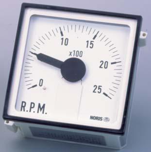 Analog indicator for speed (R PM) Standard scale : 0-500 / 0-1000 / 0-1200 / 0-1500 0-2000 / 0-2500 / 0-3000 RPM Special