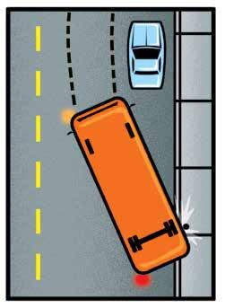 Leaving the curb The driver should not rely only on the side mirror to check that traffic is clear before pulling out but should also glance over the left shoulder to verify the way is safe.