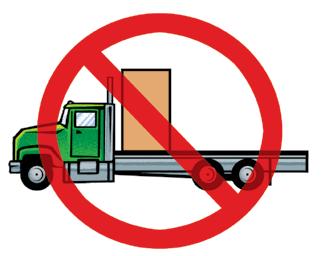 A very heavy concentrated load should not be positioned against the cab as the distribution of load may cause the frame to