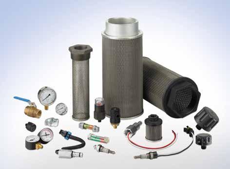 Accessories Donaldson offers an extensive line of accessories for hydraulic circuits, lines and reservoirs that will help you maintain proper ISO cleanliness levels.
