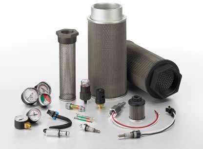 Reservoir Accessories Suction strainers protect pumps from damage Diffusers for effectively reducing aeration, foaming, turbulence and noise caused by return lines Sight and level gauges available,
