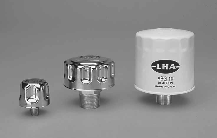 Breathers ABS, MBS Series Specifications Chrome plated, epoxy coated or zinc plated steel cap Airflow to 30 cfm/850 lpm Compatible with petroleum based fluids Temperature to 212 F / 100 C 1/2", 3/4"