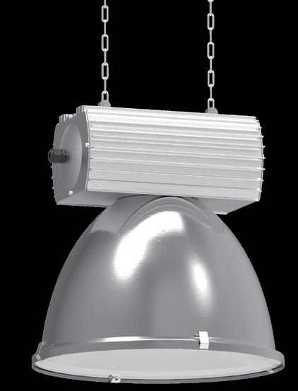 industrial indoor luminaire in stock high bay RONJA HSL B LED BASIC EN 12464-1 IP 54 220V 240V / 50Hz 60Hz mounting height: 5.00m 8.00m light standards: medium and high lighting requirements incl.