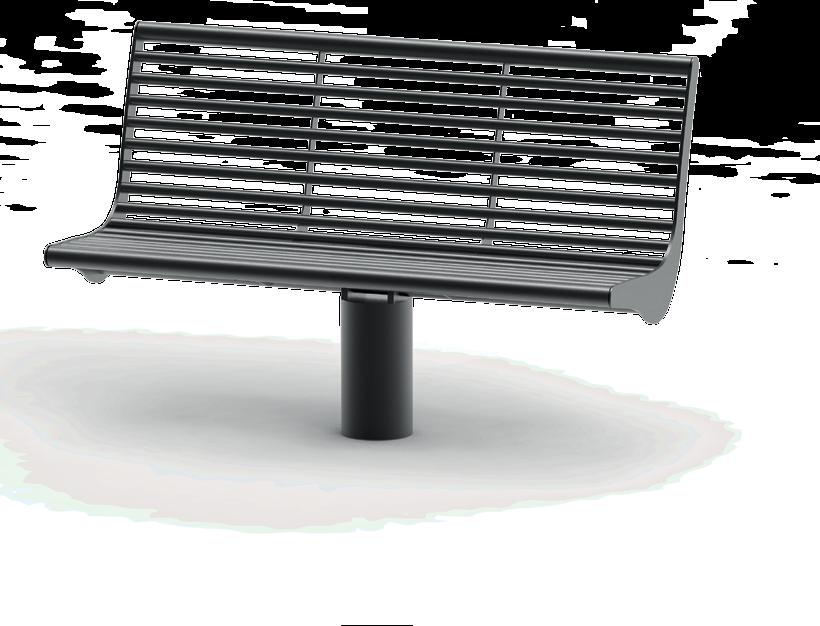 urban furniture bench LAURA B I/3 dimensions: length 1.