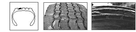 Steer Tires If one-sided wear is on the inside of one steer tire and the outside of the other steer tire, the cause is rear axle misalignment.