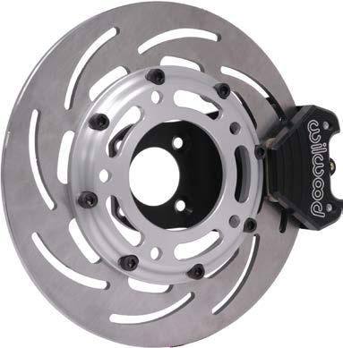 Brake Options Standard brake options include billet aluminum single-piston floating calipers