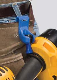 Tool Lasso Secures awkward tools to a belt to allow safe ladder climbing with