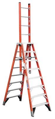 Extension Trestle Ladder A stepladder that is a self-supporting portable ladder with an extension.