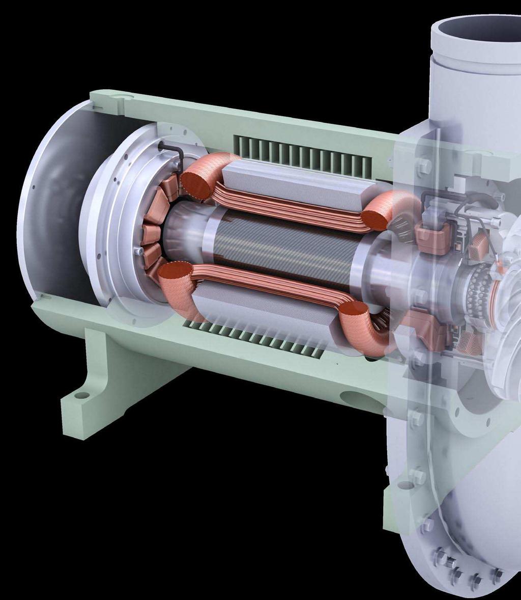 A complete magnetic system solution, only from SKF For centrifugal air blowers, few technologies can match the