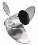 This quality stainless steel propeller is available for use in either rotation with pitches from 9 to 23.