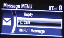 Message menu. 3. Select one of the six available reply messages.