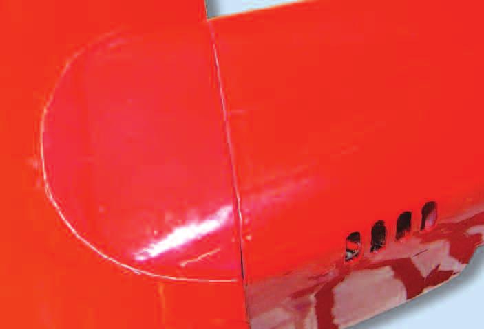 STEP 25 - Setting the Control Throws: Aileron - 10 mm up/down Elevator - 25 mm up/down Rudder Flap - 30 mm left/right -