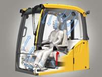 ROPS The cab features Roll Over Protective Structure (ROPS) which meets the ISO 12117-2 safety standard for increased