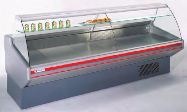 Steel back shelf Bains Marie option available Multiplexable, deduct 40mm per end panel Internal and external corners available 730mm deep display deck Hydraulic glass option P.O.A.