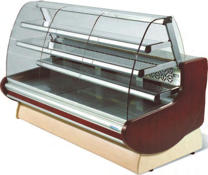 66 Erizona Patisserie Case SPECIAL ORDER VER1400MAD Interior/exterior of laminated plate Deck and pull out trays stainless steel Granite serving shelf Side panels and decoration of thermoformed ABS