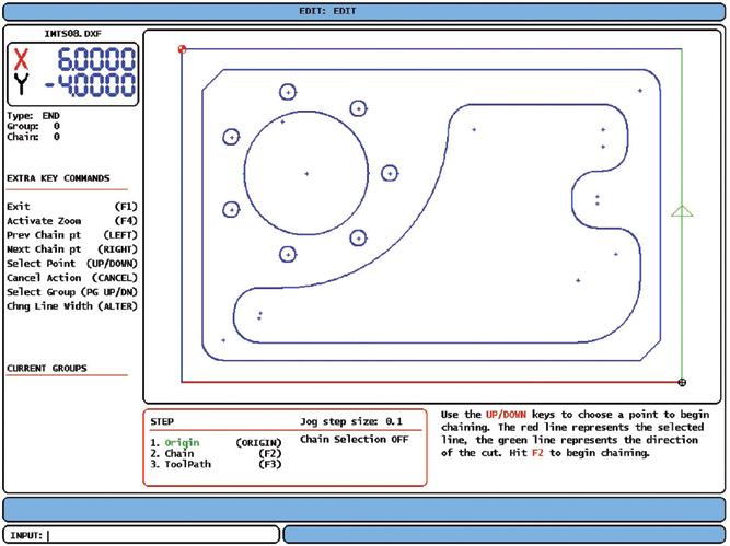 DXF File Import The *.dxf import capability of the Haas Intuitive Programming System allows a programmer to import a *.