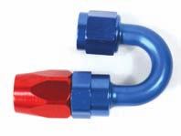 (JIC/AN) compatible with other manufacturers products. Use with Pro-Flo stainless braided racing hose. Red & blue anodized. Reusable aluminum swivel S.A.E. 37 (JIC/AN) AN Part No.