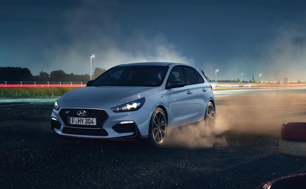 Built for the track. The i30 N comes equipped to perform at a track day with a wide range of racetrack features for enhanced performance.