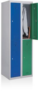 Recessed label holder Doors are secured by means of a padlock hasp (padlock not supplied) Ideally suited for administrative facilities or non-humid sporting venues H.