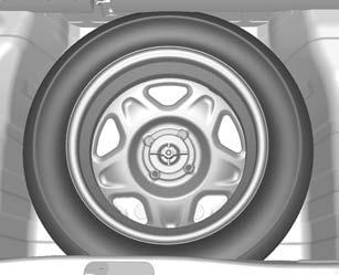Vehicle Care 10-47 Only mount one temporary spare wheel. Do not drive faster than 80 km/h (50 mph). Take bends slowly. Do not use for a long period of time. Tyre chains 0 Tyre Chains on page 10-42.