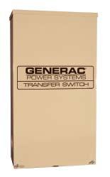 RTS Transfer Switch 100 400 Amp Generac RTS automatic transfer switches are designed for a wide variety of applications that require up to 400 Amps.