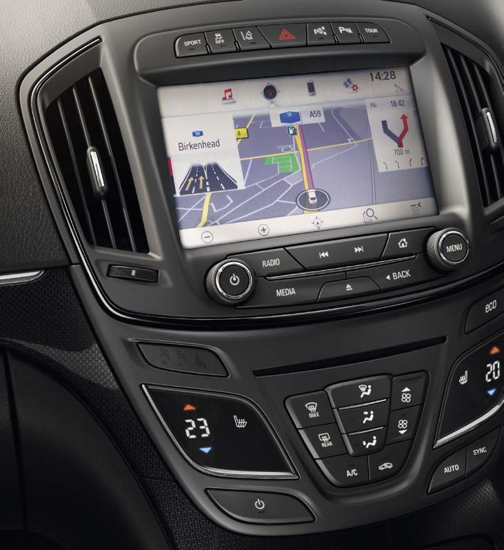 CONNECT TO WHAT COUNTS The Insignia range benefits from our most advanced infotainment options ever.