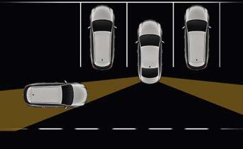 Adaptive cruise control with speed limiter function helps maintain a set distance to the car ahead.